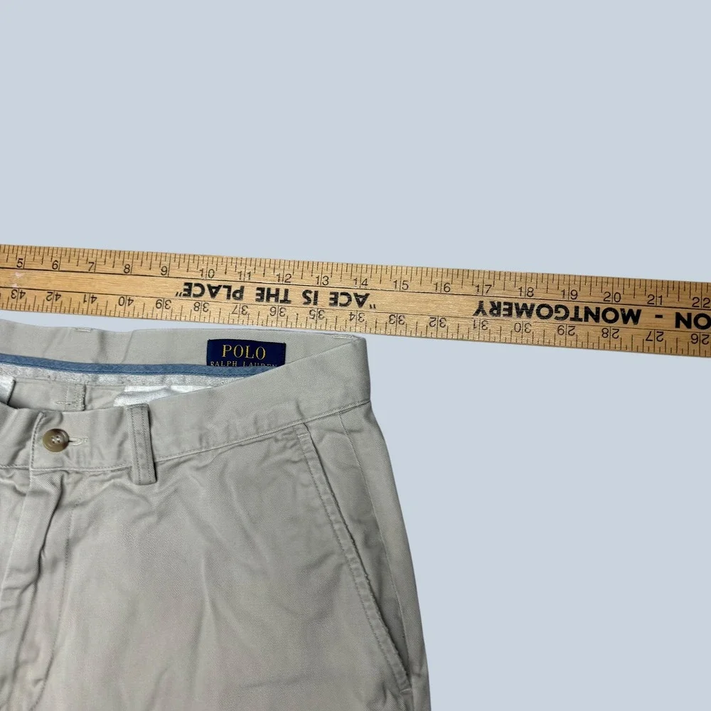 Polo Ralph Lauren Mens Classic Fit 9 Inch Chino Shorts Stone Beige Size 31 1268